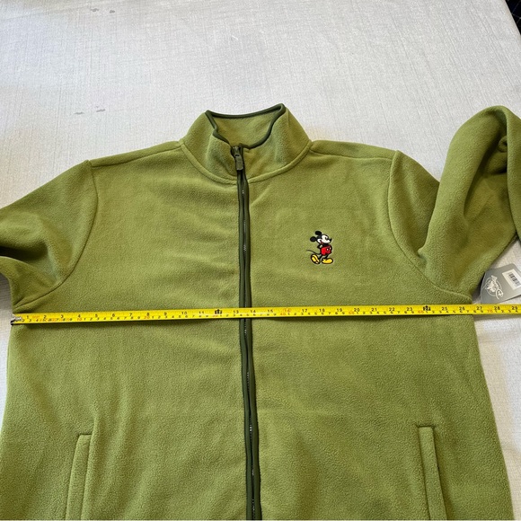 Disney Mickey Mouse Forest Green Fleece Jacket Size X-Large NWT Fleece - Picture 3 of 9